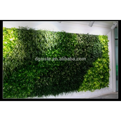 Home and outdoor decoration synthetic cheap artificial vertical green grass wall E08 0416