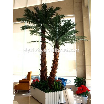 decorative home decor 4m tall artificial palm tree decorative garden used wholesale fake plastic curved coconut tree EYZS20