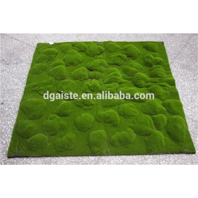 man made moss carpet small rocks shape thick moss wall