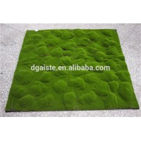 man made moss carpet small rocks shape thick moss wall