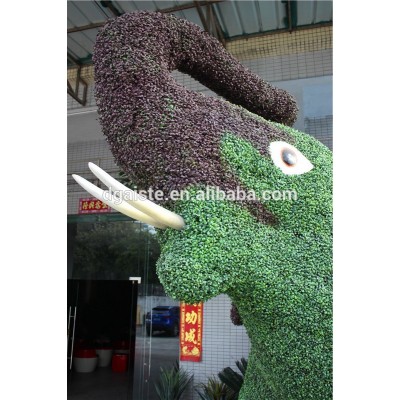 amusement park decoration man made animal statue grass elephant sculpture