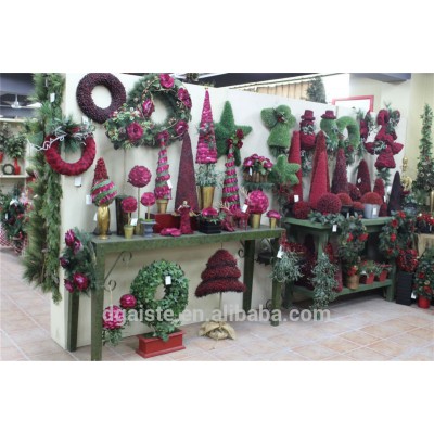 mini / huge artificial christmas pine tree / ring / flower for home / hotel / office (new christmas combination of Este-018 )