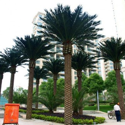 2017 best price artificial outdoor palm tree plastic palm tree