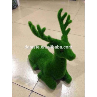 Various postures artificial moss animal topiary in high quailty