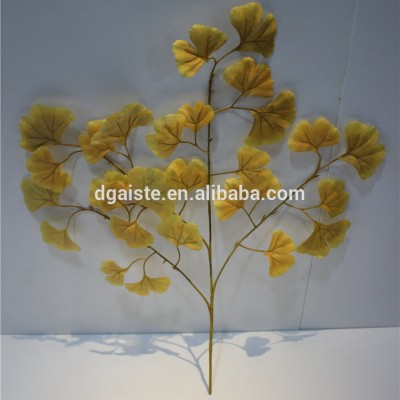 brand name artificial plants artificial leaf branch green leaf decor gingko leaf