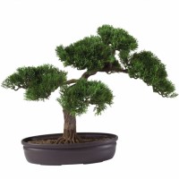 Indoor Giant Podocarpus making Artificial Cedar Bonsai,artificial mini bonsai pine trees for sale