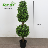 Cheap 120 cm high artificial topiary ball tree plant in different design for decoration