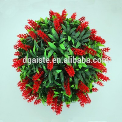 man made craft decoration 30cm Diameter red green grass ball