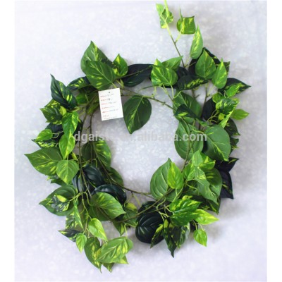 vertical garden wall hanging 240cm Long cheap make fake recycling plastic PE pig heart vine artificial plant EMX10 3021