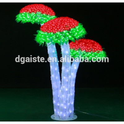 led lighting flood tree cherry coco pine tree with lighting effect