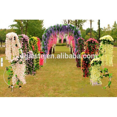 vertical plastic flower wisteria hanging vine artificial garden wedding vine