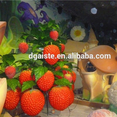 theme park decoration fruit big strawberry sculpture